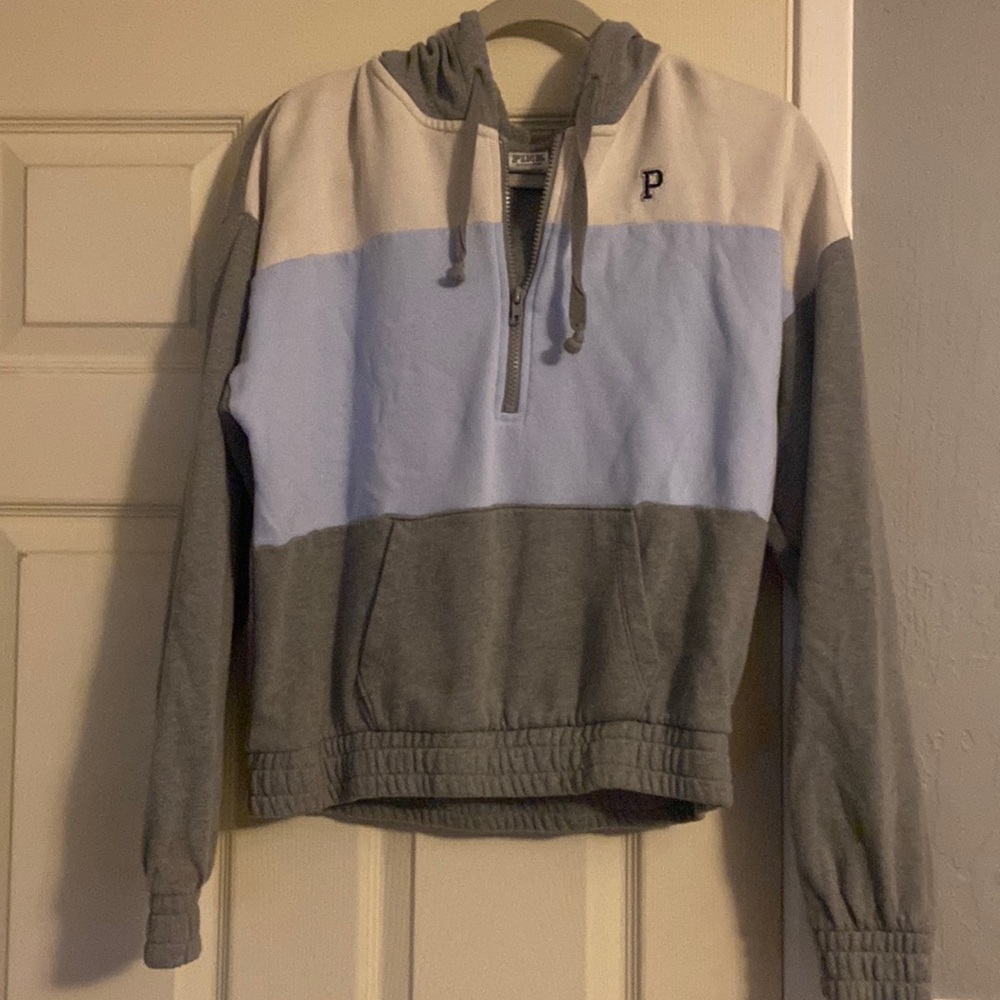 Pink half zip hoodie